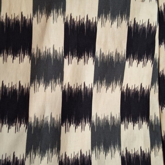 Autumn Adeigbo Nicolette Puff Sleeve Black & White Brushed Check Jumpsuit 2 - Picture 6 of 7